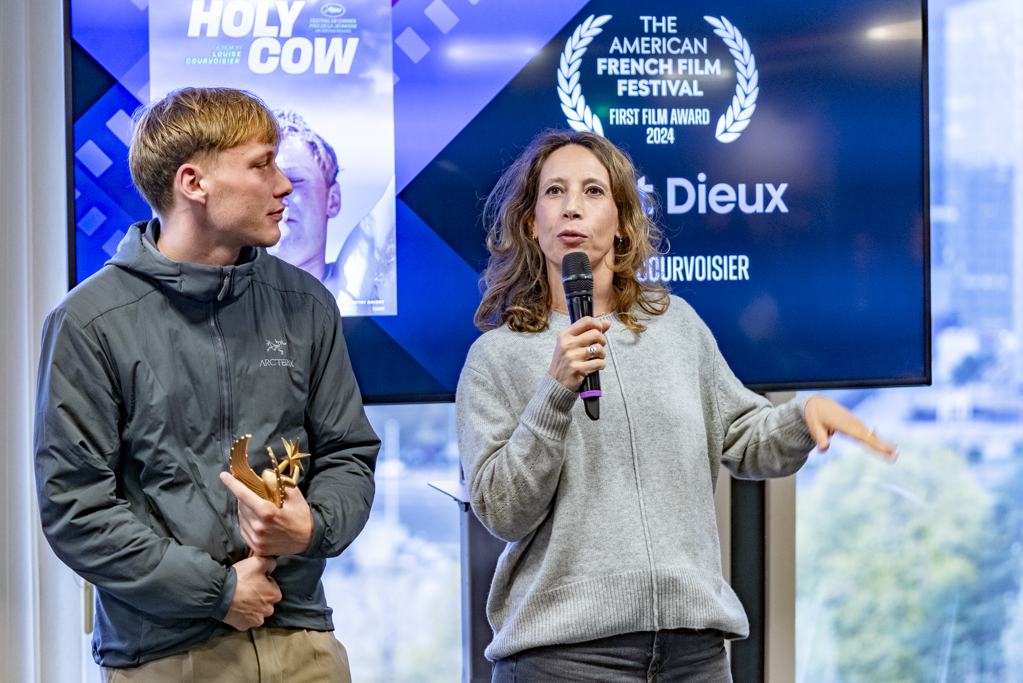 Actor Mathis Bernard & Producer Muriel Meynard – HOLY COW (winner Best First Feature)