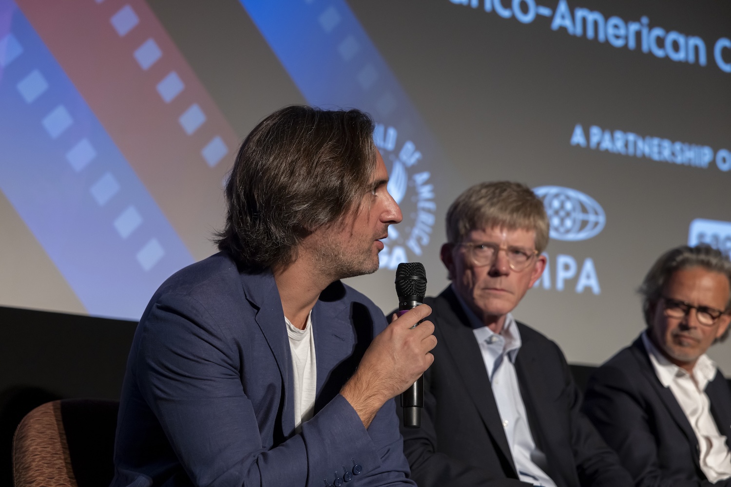 SHOOTING IN FRANCE AND MEETING NEW NEEDS (From L to R: Producer Dimitri Rassam, Senior VP Warner /HBO Max Jay Roewe, VP TSF Laurent Kleindienst)